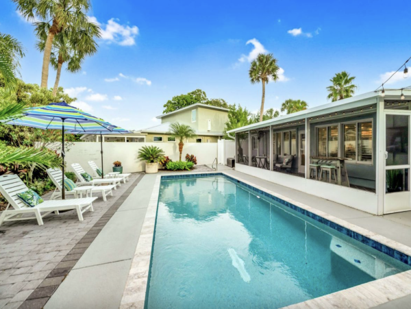 Lido Key Vacation House with Pool Near St. Armands Circle